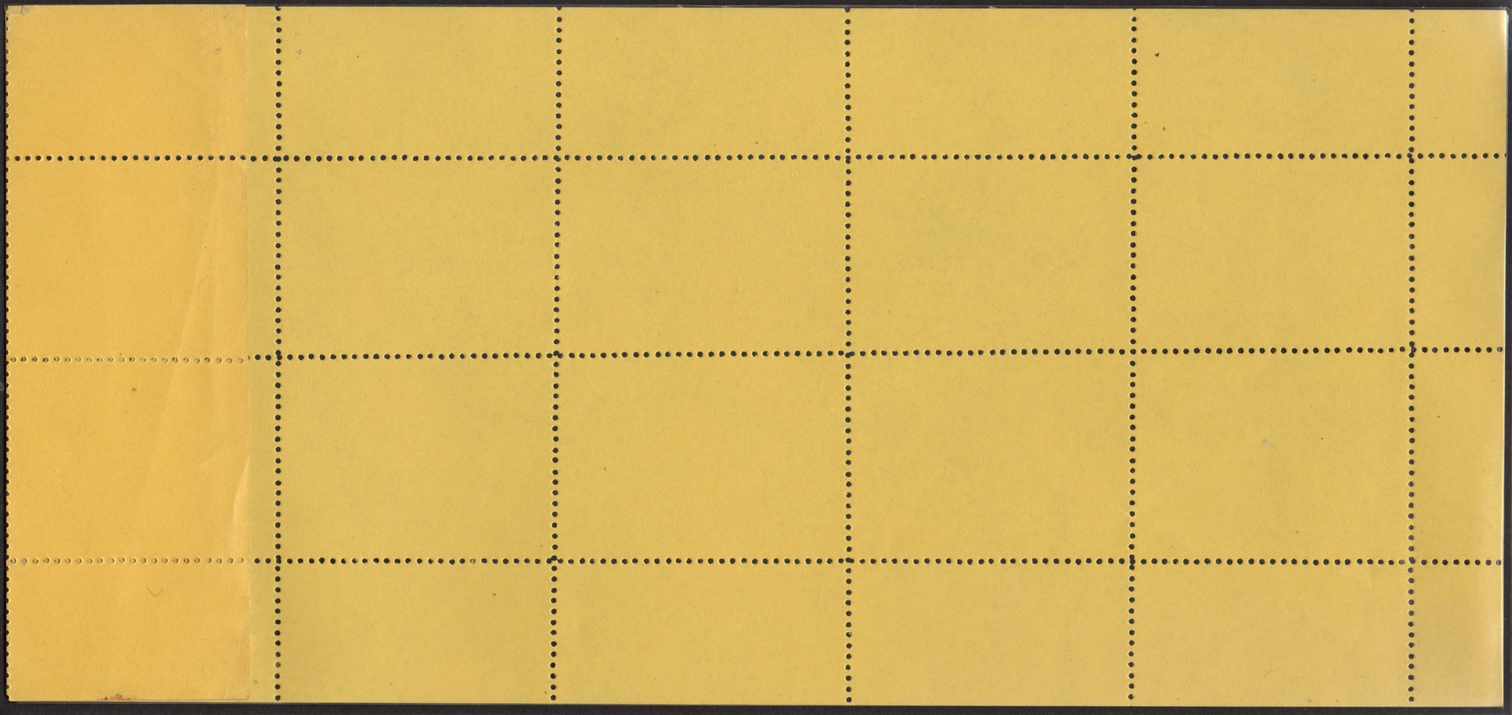 Croydon Gatwick Strike Post Stamps 1971 15p Concorde design, Third Issue sheet printers' proof for perforations (41 mms wide) Perf 11